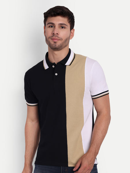Trinity Black Regular Fit Polo T-Shirt