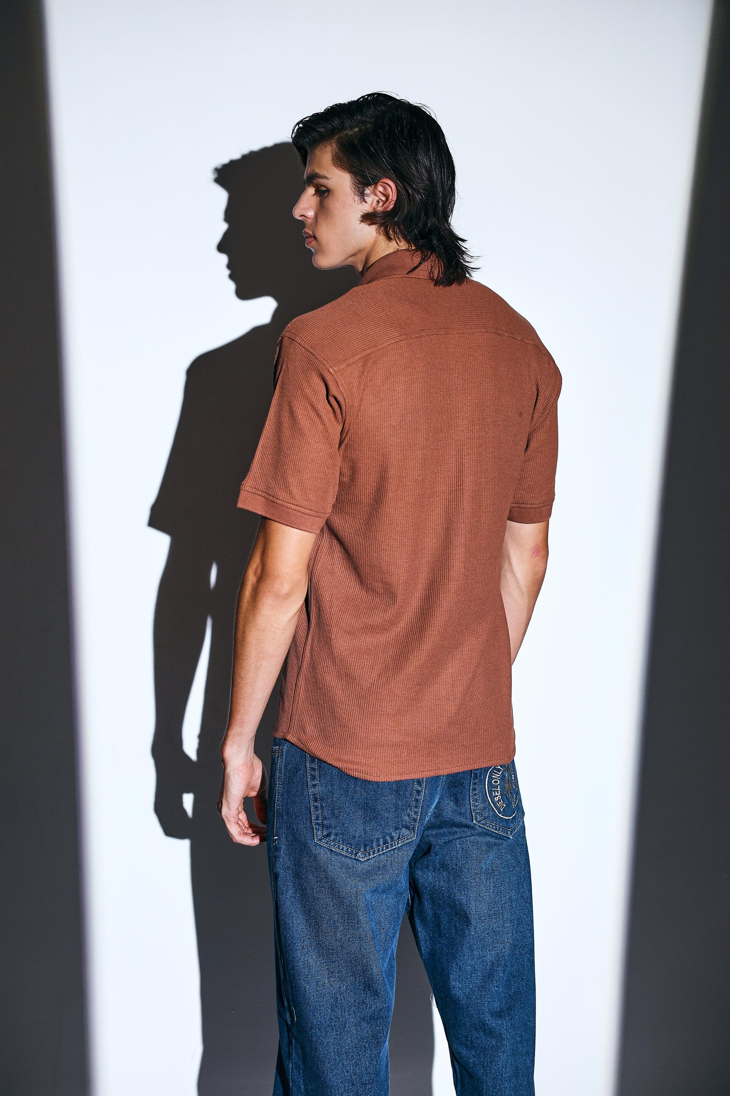 Waffle Armor Textured Shirt for men online