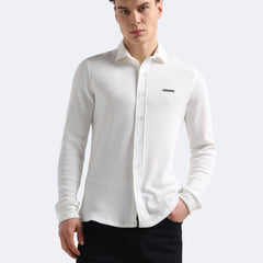 Pearl White Textured Shirt