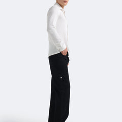 Pearl White Textured Shirt