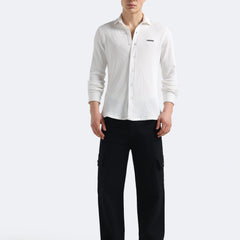 Pearl White Textured Shirt