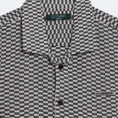 Grid Weave Crochet Shirt