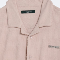 Ivory Chevron Textured Shirt