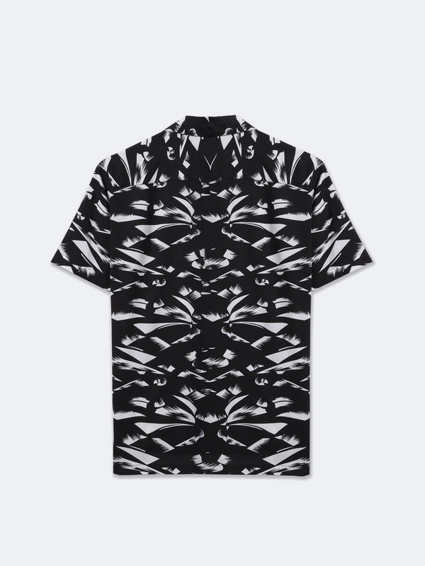 Black Abstract Print Shirt