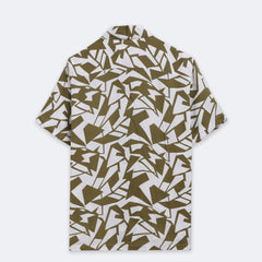 Olive Geo Print Shirt