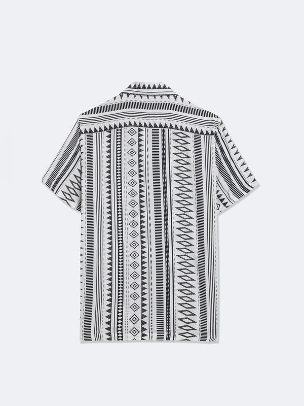 Geo-Sharp Print Shirt