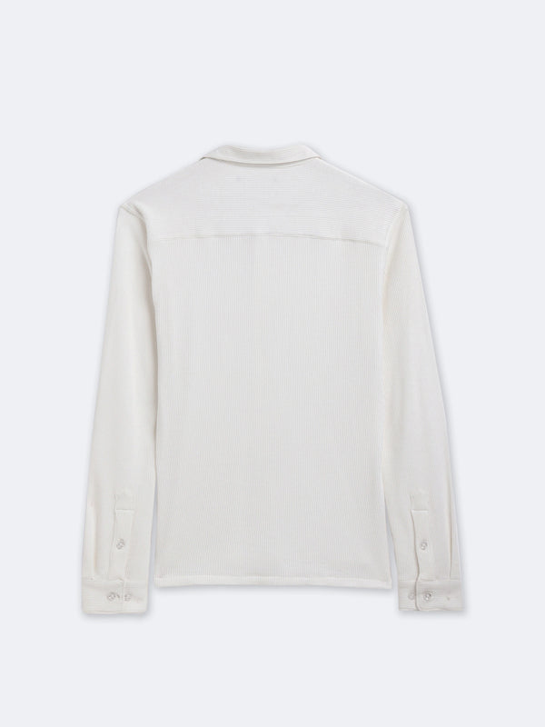 Pearl White Textured Shirt