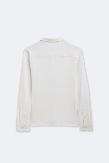 Pearl White Textured Shirt