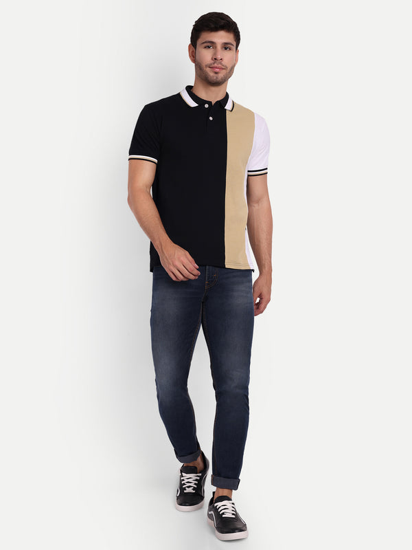 Trinity Black Regular Fit Polo T-Shirt