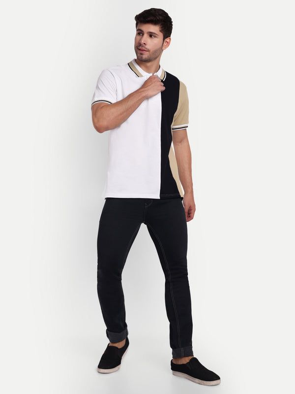 Trinity White Regular Fit Polo T-Shirt