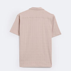 Ivory Chevron Textured Shirt