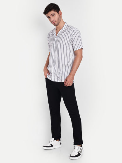 White Frost  Half Sleeve Shirt for men online - Clotheist