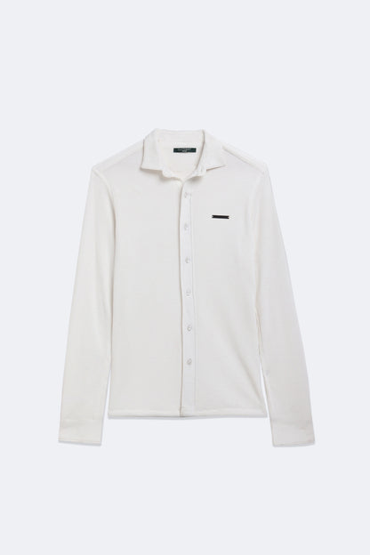 Pearl White Textured Shirt