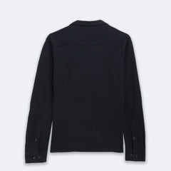 Black Waffleluxe Textured Shirt