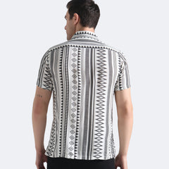 Geo-Sharp Print Shirt