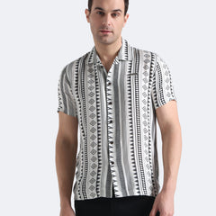 Geo-Sharp Print Shirt