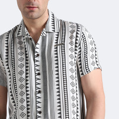 Geo-Sharp Print Shirt