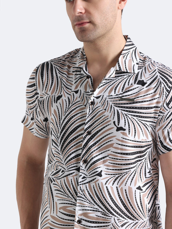 Tropical Breeze Print Shirt