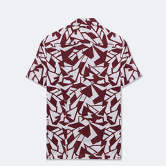 Crimson Geo Print Shirt