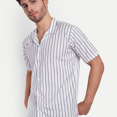 White Frost  Half Sleeve Shirt for men online - Clotheist