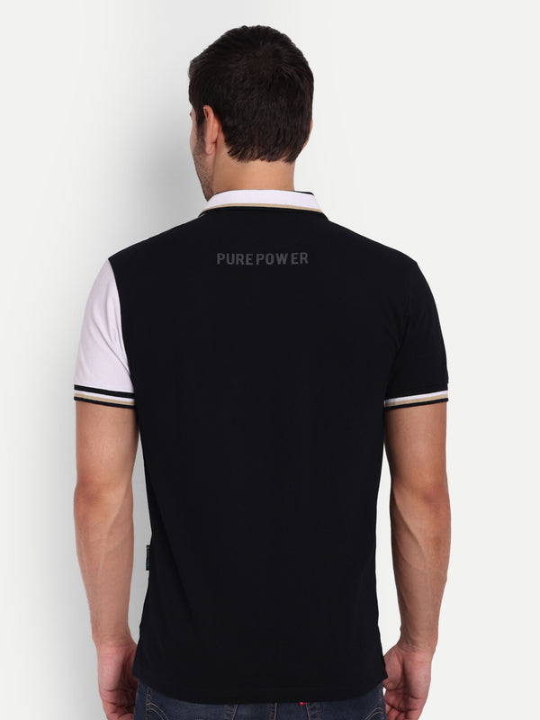 Trinity Black Regular Fit Polo T-Shirt