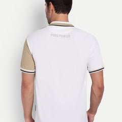 Trinity White Regular Fit Polo T-Shirt