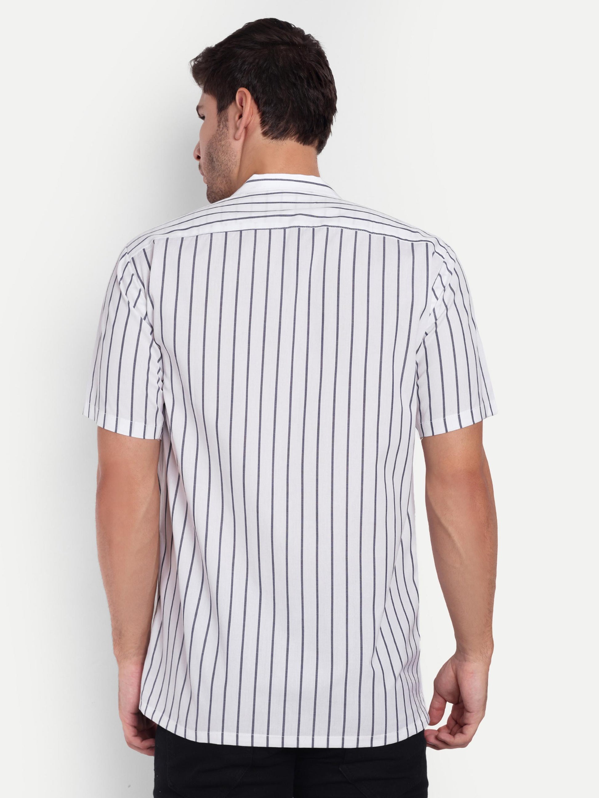White Frost  Half Sleeve Shirt for men online - Clotheist