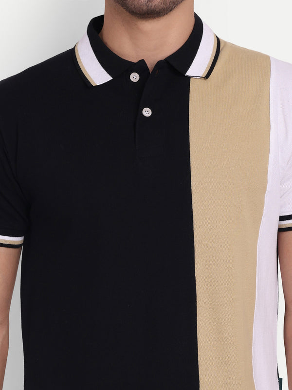 Trinity Black Regular Fit Polo T-Shirt