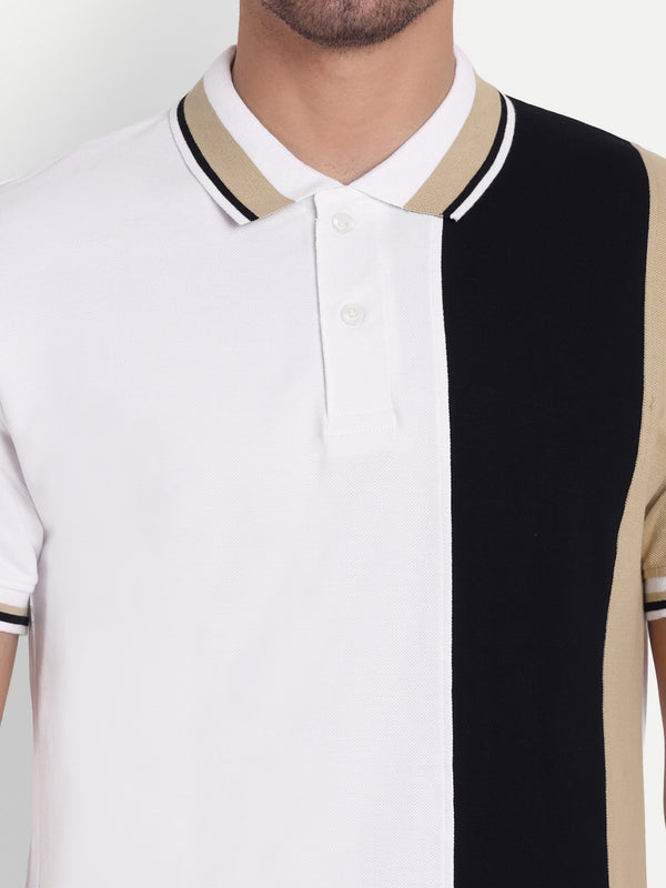 Trinity White Regular Fit Polo T-Shirt