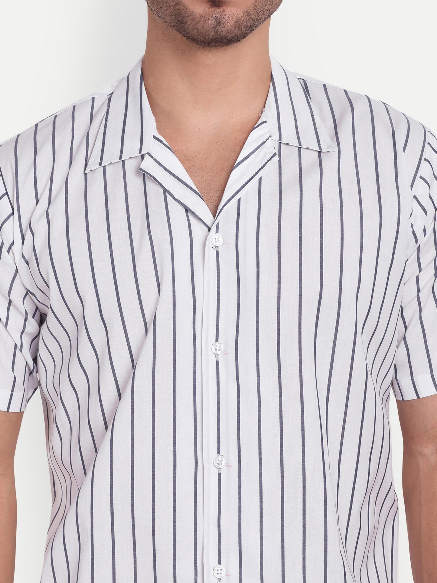 White Frost  Half Sleeve Shirt for men online - Clotheist