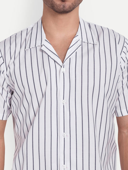 White Frost  Half Sleeve Shirt for men online - Clotheist