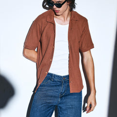 Waffle Armor Textured Shirt for men online 