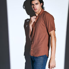 Waffle Armor Textured Shirt for men online 