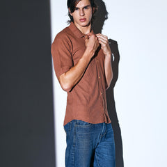 Waffle Armor Textured Shirt for men online 