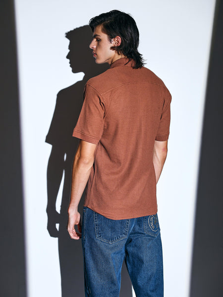 Waffle Armor Textured Shirt for men online 