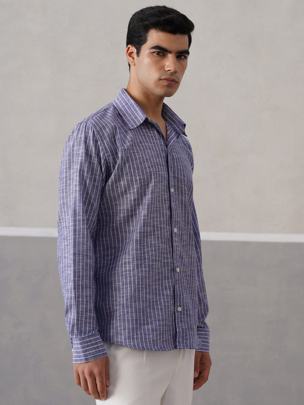 Classic Indigo Striped Shirt (PRE-ORDER)