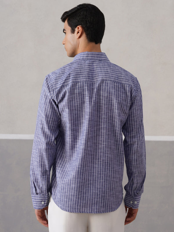 Classic Indigo Striped Shirt (PRE-ORDER)