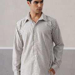 Zebra Striped Linen Shirt (PRE-ORDER)