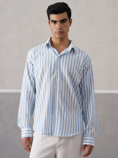 Boardroom Stripes Textured Shirt (PRE-ORDER)