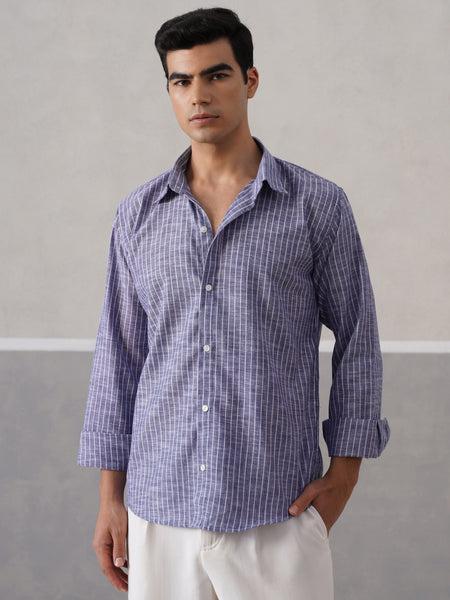 Classic Indigo Striped Shirt (PRE-ORDER)