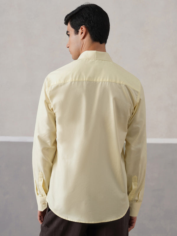 Butter Yellow Striped Shirt (PRE-ORDER)