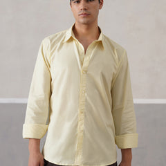 Butter Yellow Striped Shirt (PRE-ORDER)