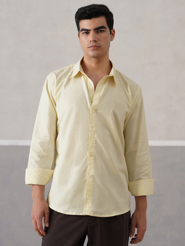Butter Yellow Striped Shirt (PRE-ORDER)