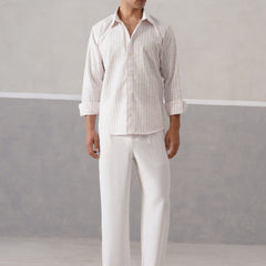 Pink Striped Linen shirt (PRE-ORDER)