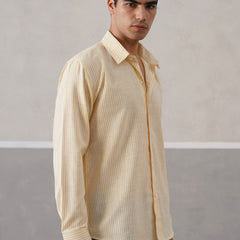Yellow Striped Linen shirt (PRE-ORDER)